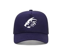 Tête de tigre brodé casquette de baseball sports de plein air net cap bleu