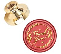 Tête de Timbre de Sceau de Cire CRASPIRE Merci, Tête de Timbre en Laiton à Cachetage Amovible pour la Décoration de Cartes D'Invitation