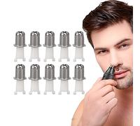 Tête de Tondeuse à Cheveux pour Oreilles et Nez, 10 Pièces Têtes de Rechange pour Tondeuse à Cheveux pour Nez Tête de Tondeuse à Cheveux pour Nez Universelle, Tête de Rechange pour Tondeuse à Cheveux