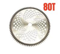 Tête de tondeuse à dents Durable 40/60/80 dents,disque de tondeuse à bois à lame fixe,ensemble de quatre pièces pour tondeuse à gazon,pièces de tondeuse à mauvaises herbes de jardin 1 pièce-common-80T