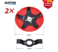 Tête de Tondeuse à Gazon Amphibie,Accessoires,Lame de Coupe,Outil de Jardin,Brosse,Pièces,Outils - Type Amphibious blade X2