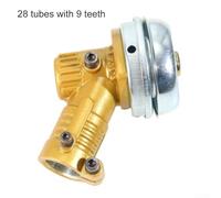 Tête de tondeuse à gazon de rechange avec système de dissipation de la chaleur et fonction anti-enchevêtrement, compatible avec les arbres de 26 mm et 28 mm, 7 ou 9 dents pour les besoins de coupe (28