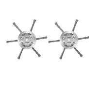 Tête de tondeuse à gazon en fil d'acier de 15,2 cm compatible avec la plupart des tondeuses à gazon, installation sans outil, convient pour le pont de tondeuse à gazon