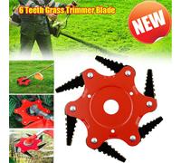 Tête de tondeuse à gazon, lame tourbillon à Six feuilles, couteau à herbe, désherbeur agricole, 6 dents