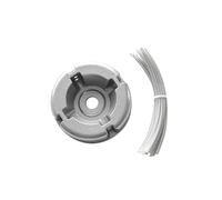 Tête de tondeuse à gazon universelle en alliage d'aluminium avec fil de coupe en acier et nylon, pièces de rechange for tondeuse à gazon(20pcs Line set)