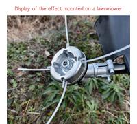 Tête de tondeuse à gazon universelle en alliage d'aluminium et acier en Nylon de remplacement pour ligne de tonte à gazon, accessoires de tête de mauvaises herbes Avec 4 fils