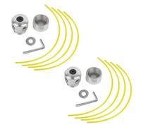 Tête de tondeuse en aluminium adaptée pour débroussailleuse à bandoulière Moteur à 4 cycles améliorant l'efficacité de la brosse de coupe outil de coupe