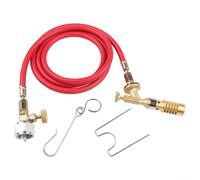 Tête de torche au propane en laiton avec réglage de la flamme en continu pour gaz MAPP MAP Pro, kit de soudure anti-explosion de 1,5 m pour plomberie, soudage, brasage et chauffage en tôle