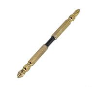 Tête de tournevis magnétique PH2 en alliage d'acier pour tournevis, tournevis électrique et perceuse manuelle, tige de 6,35 mm, phospha noir (double tête de 100 mm)