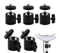 Tête de trépied,5pcs Mini Rotule Métallique 360° avec 1/4 Rotule de Fixation, Rotule de Direction Universelle pour Appareil Photo Support Caméra Compact et Portable