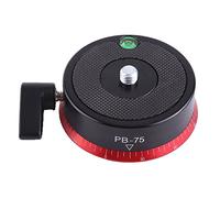 Tête de trépied à Boule panoramique en Alliage d'aluminium de Base panoramique de caméra avec Niveau à Bulle et vis de 3/8 Pouces