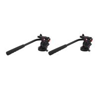 Tête de trépied flexible en aluminium 2X -6750 pour caméra vidéo fluide, et autres