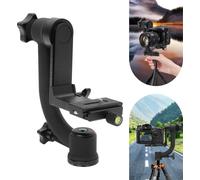 Tête de trépied panoramique à gimbal, rotation 360°, charge max. 20 kg, hauteur 21 cm,manuelle