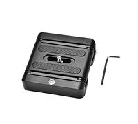 Tête de trépied Pliable et Flexible inclinable de Type Z, Plaque de trépied à dégagement Rapide, Support d'appareil Photo léger et Portable avec Trous de vis de 1/4" et 3/8",