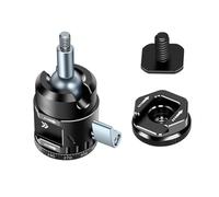 Tête de trépied rotative à 360 degrés légère 6,35 mm Adaptateur de fixation pour griffe multi-appareils dans différents réglages