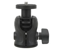 Tête de trépied rotative à 360 degrés |Rainure en Forme de U pour Prise de Vue Verticale |Mini Adaptateur à tête sphérique avec vis 1/4 po pour téléphone/éclairage/Microphone |ABS