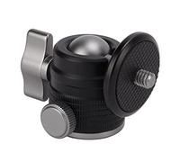 Tête de Trépied, Tête de Trépied à Tête Sphérique avec Trou de Vis de 3/8 Pouces, Adaptateur de Montage de Trépied d'Appareil Photo à Tête Sphérique Universelle Rotative à 360