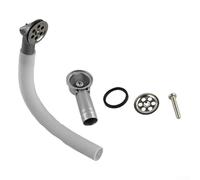 Tête de tuyau de trop-plein pour lavabo avec un design rond vers le haut pour éviter les débordements d'eau, adapté à diverses configurations de drainage et environnements de cuisine