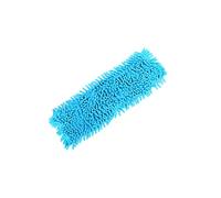Tête de vadrouille en microfibre de rechange, recharge de vadrouille humide ou sèche, chiffon de nettoyage à sec et humide, flexible adapté à la tête de rechange à traînée plate 1PCS Bleu