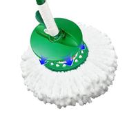 Tête De Vadrouille En Microfibre - Remplacement De Vadrouilles À 360, Recharge Ronde Pour Nettoyage De Sol En Céramique De Marbre En Bois De Bois | Tampons Absorbants Lavables Super Doux Compatib