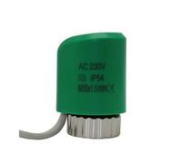 Tête de valve d'actionneur de chauffage électrique 220V NO NC, for collecteur de thermostat, radiateur de chauffage au sol normalement ouvert et fermé(Green normally open)