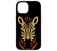 Tête de zèbre Illustration Safari Animal Coque pour iPhone 14