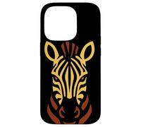 Tête de zèbre Illustration Safari Animal Coque pour iPhone 14 Pro