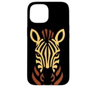 Tête de zèbre Illustration Safari Animal Coque pour iPhone 15