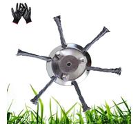 Tete Debroussailleuse Universelle, 2024 Nouveau Tete Debroussailleuse Fil Acier, Accessoires pour Débroussailleuse, Élimination Facile des Mauvaises Herbes et de la Mousse (B)