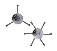 Tête Débroussailleuse Universelle 6 Pouces en Fil Acier pour Coupe-Bordure, Remplacement de Lame Coupe-Herbe, Tête de Coupe Métal pour Désherbage Jardin sans Outil (C)