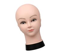 Tête d'entraînement pratique en silicone 3D pour l'extension de cils et la pratique du microblading avec caractéristiques faciales authentiques, modèle cosmétique antidérapant