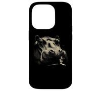Tête d'hippopotame Gros Plan Animal Sauvage Africain Safari Animal Coque pour iPhone 14 Pro