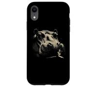Tête d'hippopotame Gros Plan Animal Sauvage Africain Safari Animal Coque pour iPhone XR