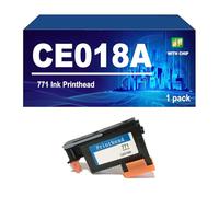 Tête d'impression 771 avec Puce Compatible avec Les Imprimantes pour HP Designjet Z6200, Z6600, Z6800 Et Z6810,CE018A-1 Pack