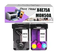 Tête d'impression À X4E75A MOH50A Encres Tête d'impression À Utiliser pour Les Imprimantes HP Smart Tank 508 510 511 516 518 519 531 536 538 539 618 525 528 582 585 588 589,1 Set-1 Pack