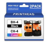 Tête d'impression BH-4 CH-4 Compatible avec Les imprimantes Canon Pixma G1400 G1410 G1411 G1416 G2400 G2410 G2411 G2415 G3400 G3410 G3411 G3415 G4400 G4410 G4411 ; avec puces,4 Color-1 Set