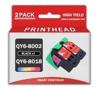 Tête d'impression de Remplacement QY6-8002 QY6-8018 BH-4 CH-4 avec Puce Intelligente pour imprimantes Canon P-IXMA G1400 G1410 G2400 G2410 G2411 G3400 G3410 G3411 G4400 G4410 G4411,Set Combo-1 Set