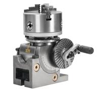 Tête D'indexation Universelle, Accessoire de Fraisage for La Coupe D'engrenages de Précision, Mandrin À Mâchoires 5 en 3, Contre-pointe et Plaque D'espacement(4in/100mm)