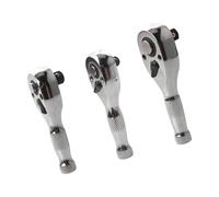 Tête d'outil à cliquet bidirectionnelle professionnelle, fonction d'inversion automatique, conception de tige courte pour l'entretien dans les espaces restreints, tête de clé à douille professionnelle