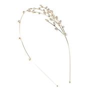-tête en saule incrusté de diamants Bandeau fille vigne de cheveux de mariage bandana headband accessoire cheveux mariée casque en strass bandeau en alliage pour femme Golden Healvian