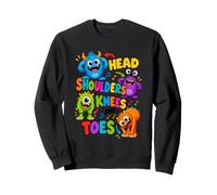 Tête épaules Genoux et Orteils Monstres drôles Sweatshirt