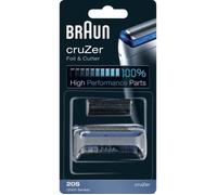 Tête et lame de rechange pour rasoir électrique Braun cruZer 20S - Argentée