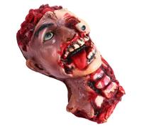 Tête Factice D’halloween Effrayante, Accessoire Portable | Décoration Horrifique Réutilisable, Forme Réaliste pour Maison Hantée, Escape Game, Intérieur ou Extérieur, Scénographie