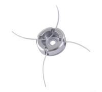 Tête Fil Nylon Acier 8cm Compatible Tête Fil Nylon Acier 8cm | Construction aluminium pour robuste, résiste aux chocs, durée de vie prolongée, finition argentée pro