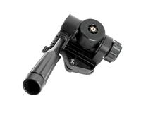 Tête fluide manuelle pour trépied avec commandes panoramiques d'inclinaison | Support de caméra supérieur et prise inférieure, plaque amovible sécurisée par loquet, cadrage manuel pour configurations en