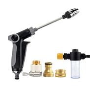 Tête Haute Pression Tuyau Arrosage, Buse Nettoyeur Haute Pression, Lance Haute Pression Pour Tuyau D'arrosage, Rotatif 360°, Pour Ménage, Lavage De Voiture, L'artefact Nettoyage De Jardin, 17x30x6cm