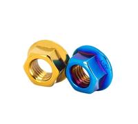 Tête Hexagonale En Acier Inoxydable 304, Serrure Dentelée, Écrou À Bride Spinlock M4 M5 M6 M8 M10 M12(1PCS Burnt blue,M12)