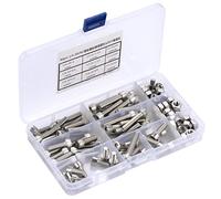 Tête Impériale Boulons 90pcs 1/4-20UNC En Acier Inoxydable Hex Socket Boulons À Tête Hex Vis Assortiment Kit