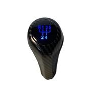 TêTe Levier Vitesse Pour BMW E46 E90 E91 E92 E36 E82 E87 E88 F30 Pour X1 Pour X3 Pour X5 À LED 5/6 Vitesses Rétroéclairage Levier Changement Vitesse Manuel Handball Pommeau Vitesse Manette(Carbon Blue