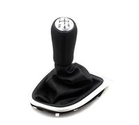 Tête Levier Vitesse pour Clio 2 II pour Megane 2 II pour Kangoo Accessoires D'intérieur Voiture Pommeau Levier Vitesse Cuir À 5 Vitesses Couvercle Coffre Levier Vitesse Bouton Levier Vitesse